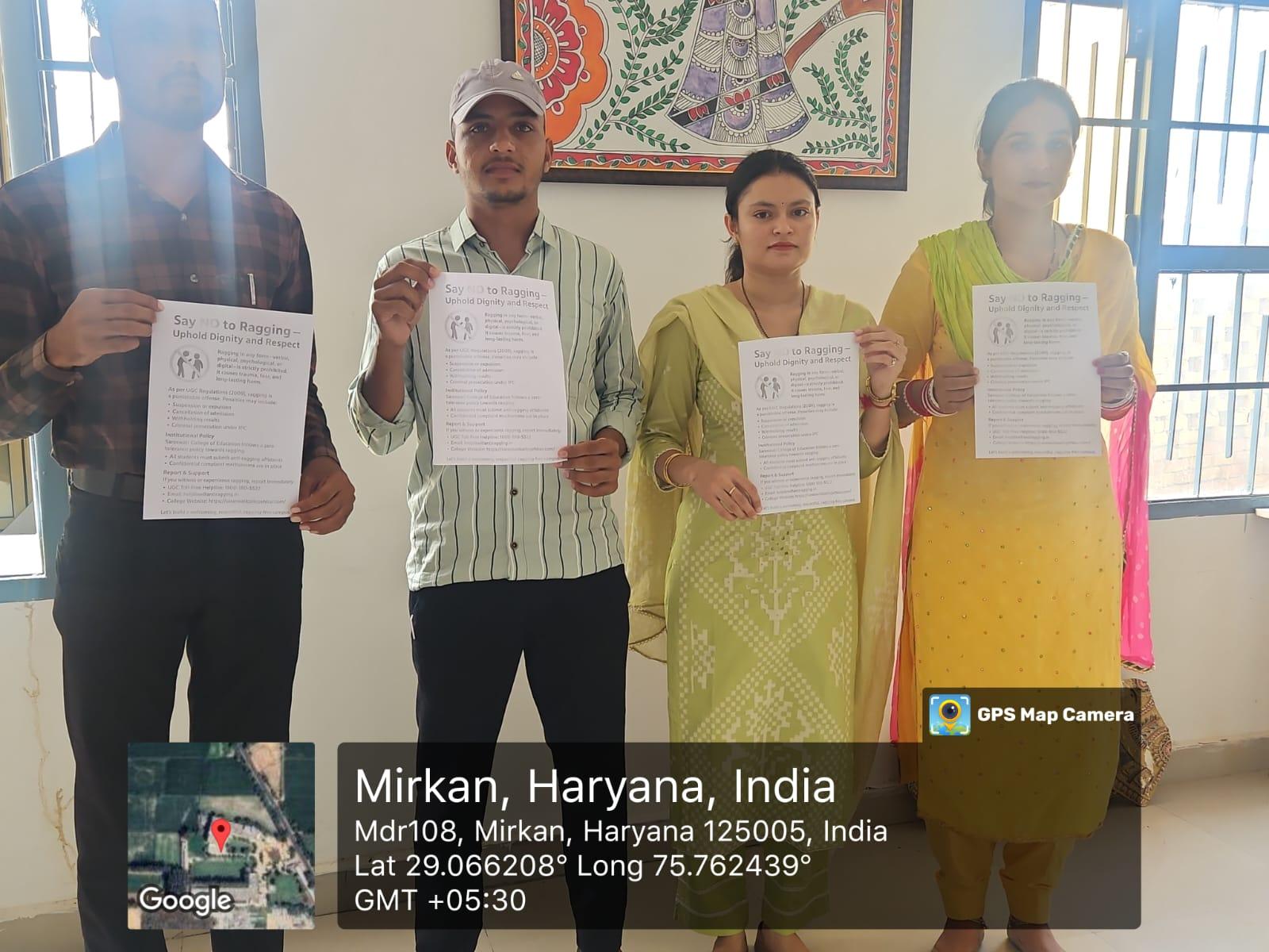Anti Ragging Activity